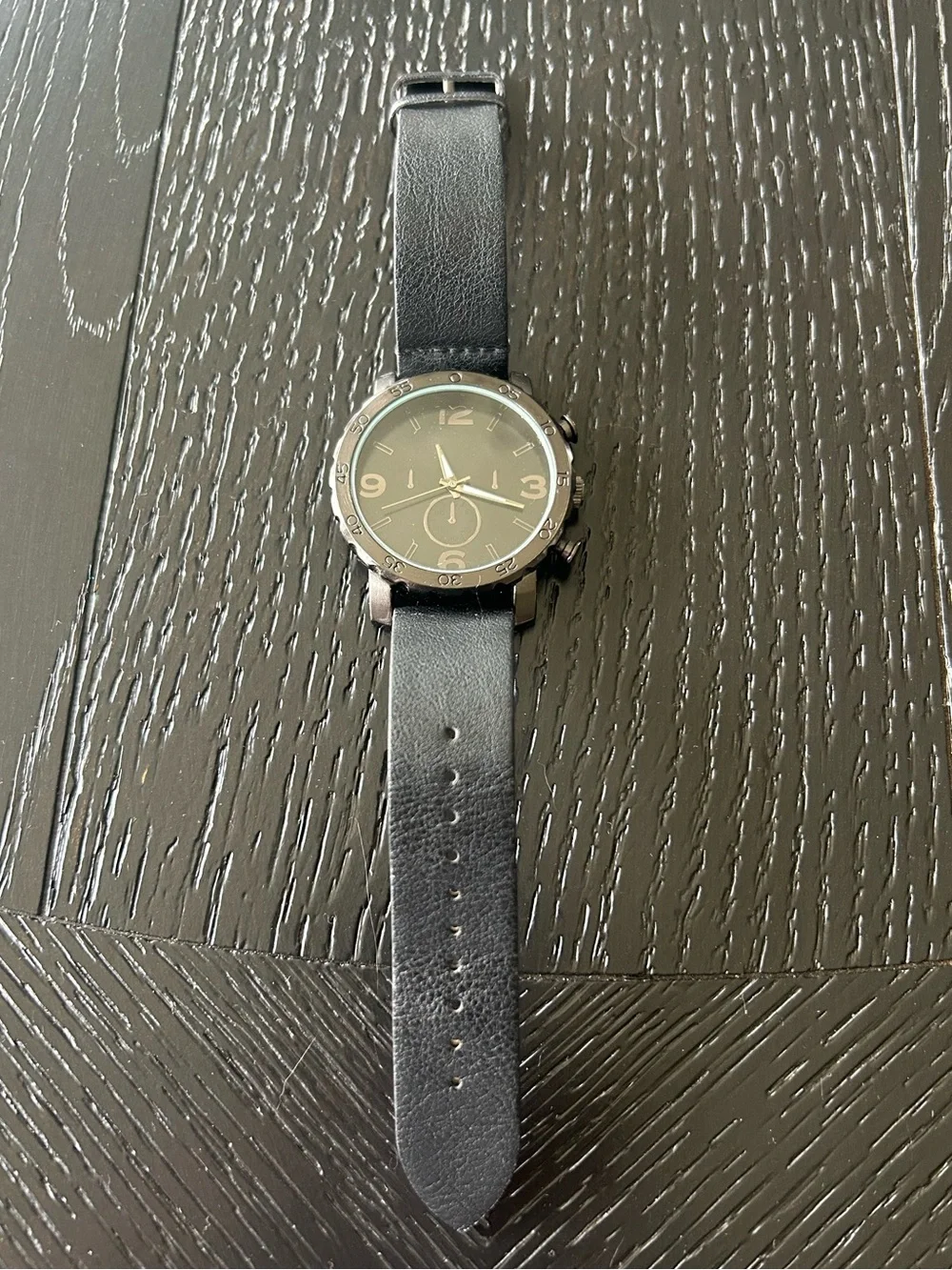 Watch with Leather Strap